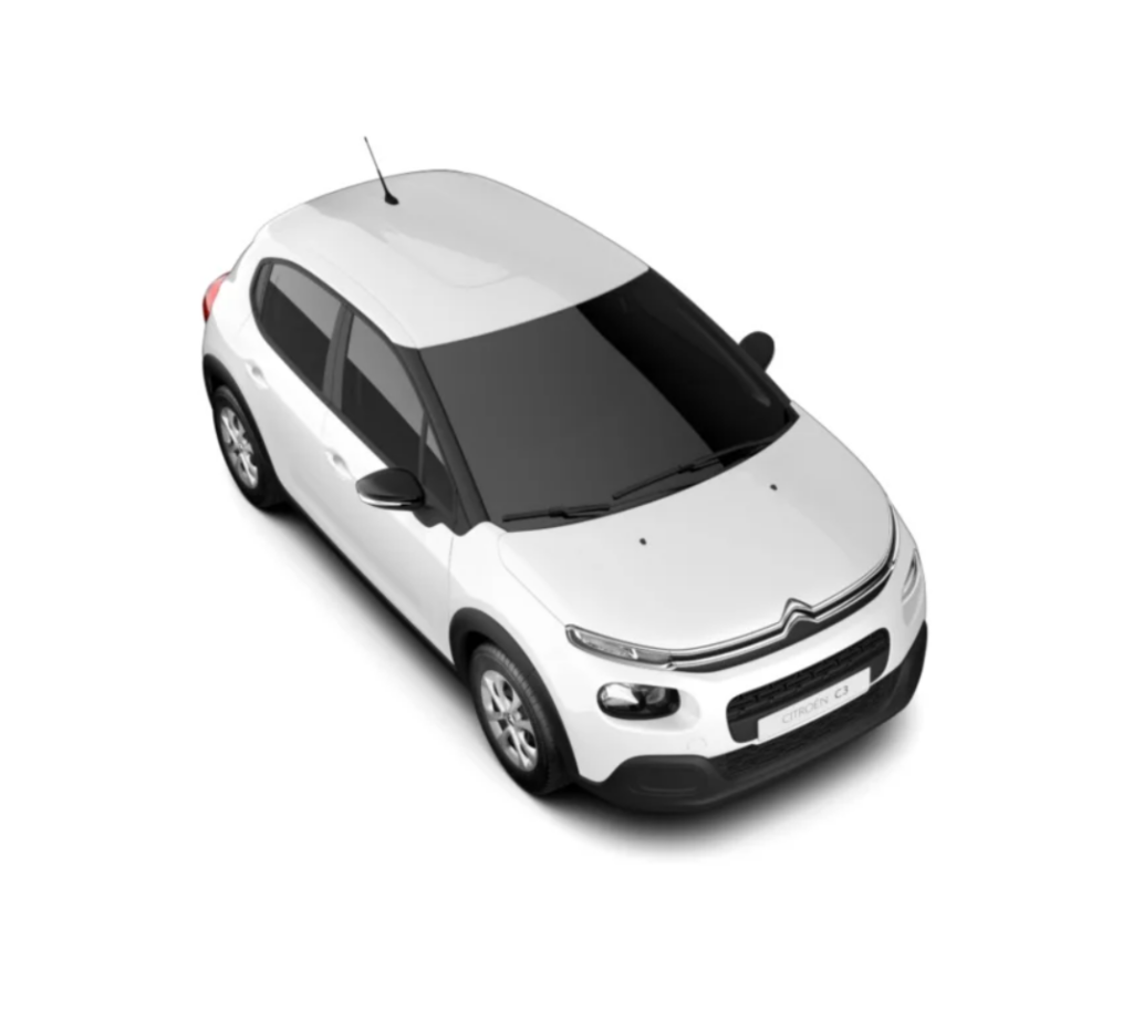 Citroën C3 Société Diesel occasion récente pour LLD sans apport vue de haut