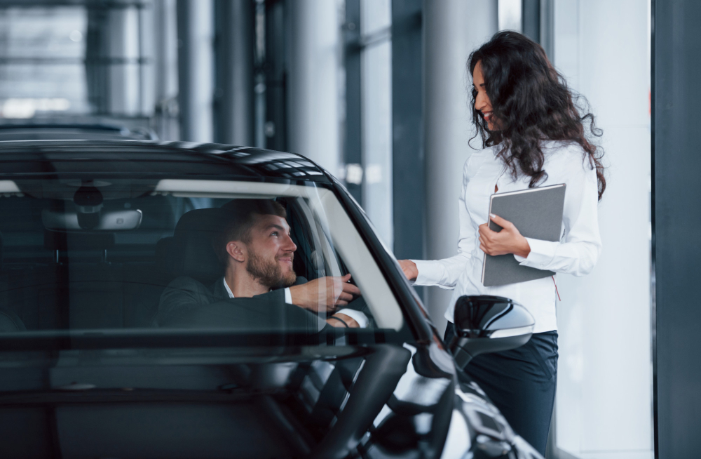 Image d'une voiture en leasing professionnel pour entreprises