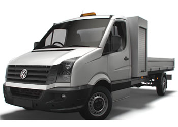 Volkswagen Crafter Benne 2.0 TDI 163 ch L3 en LLD sans apport, utilitaire neuf 48 mois / 60000 km.