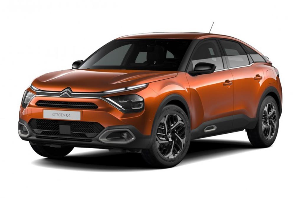 lld sans apport Citroen C4 hybride 100ch boite automatique, vue de face