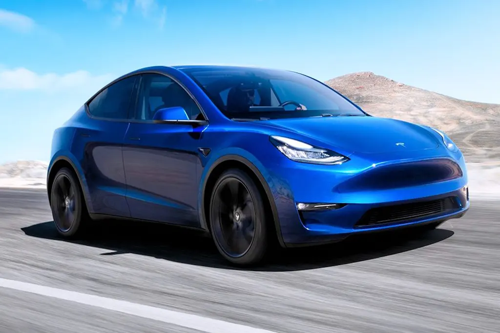 Tesla Model Y 75 Kwh 351 ch Grande autonomie AWD, face avant, en lld sans apport sur Louermoinscher