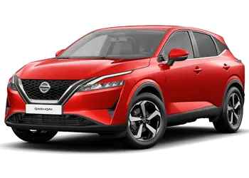 Visuel de Nissan Qashqai N‑Connecta rouge  e‑Power 200 ch BVA, en LLD sans apport sur 30 mois et 25 000 km.